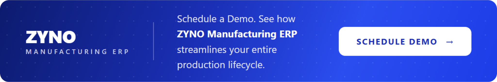 ZYNO Procurement Schedule Demo